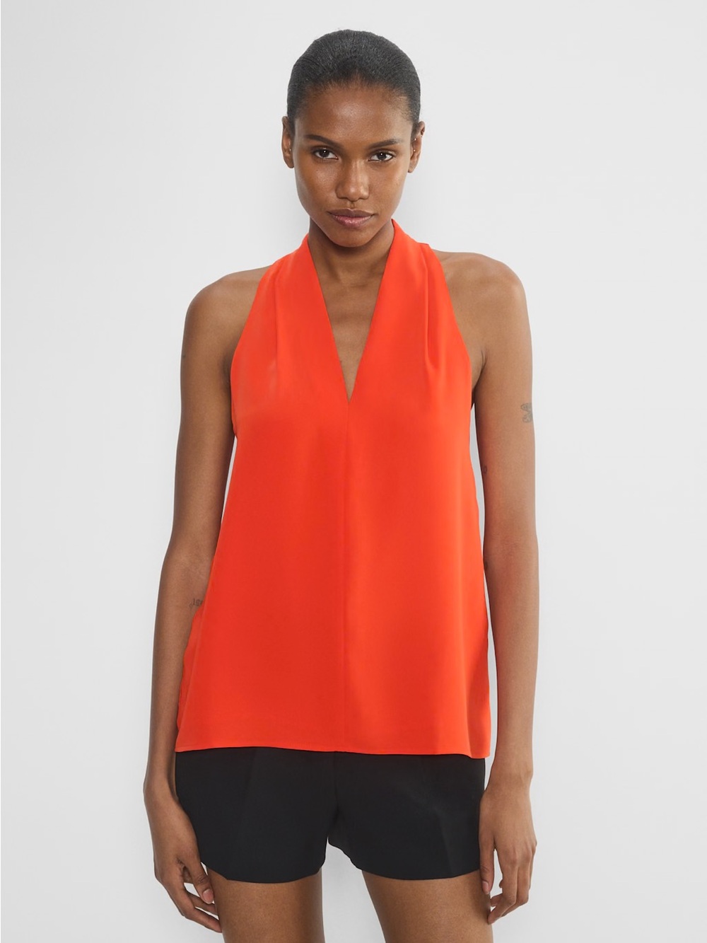 Aritzia Babaton Size L Imprint Top - Poppy Red